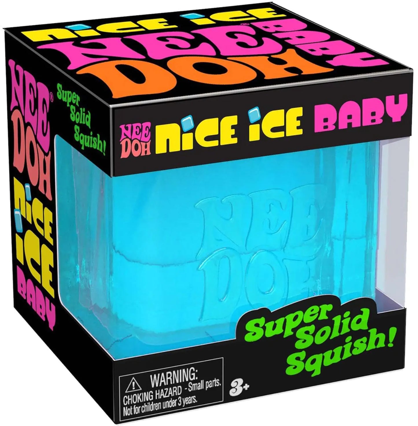 Schylling NeeDoh Nice Ice Baby - Sensory Squeeze Toy - Super Solid Squish - 1.25" Wide - Color May Vary (Pack of 1)