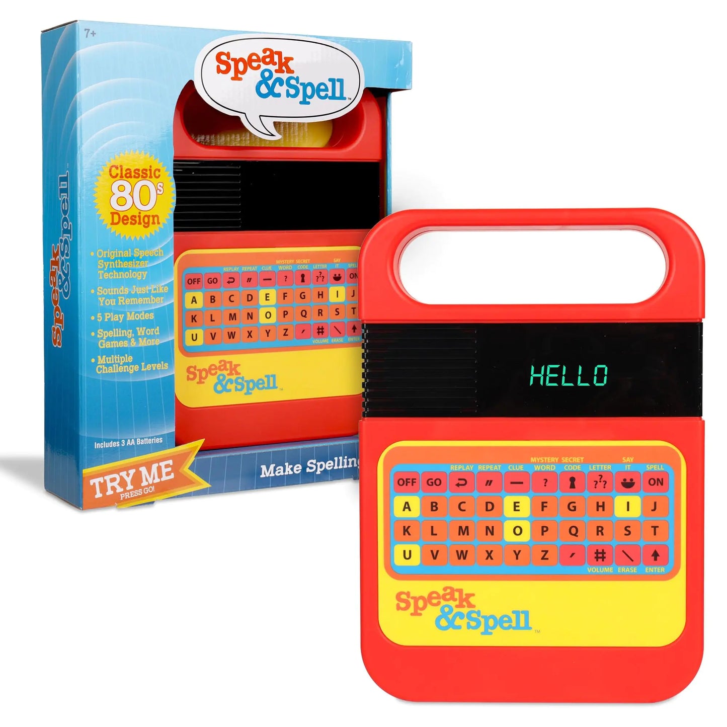 Speak & Spell Electronic Game - Educational Learning Toy Spelling Games 80s Retro Handheld Arcade Autism Toys Activity for Boys Girls Toddler Ages 7+