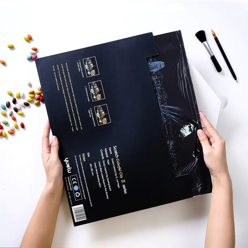 Urban II Adult Scratch Art Night Scene DIY Kit