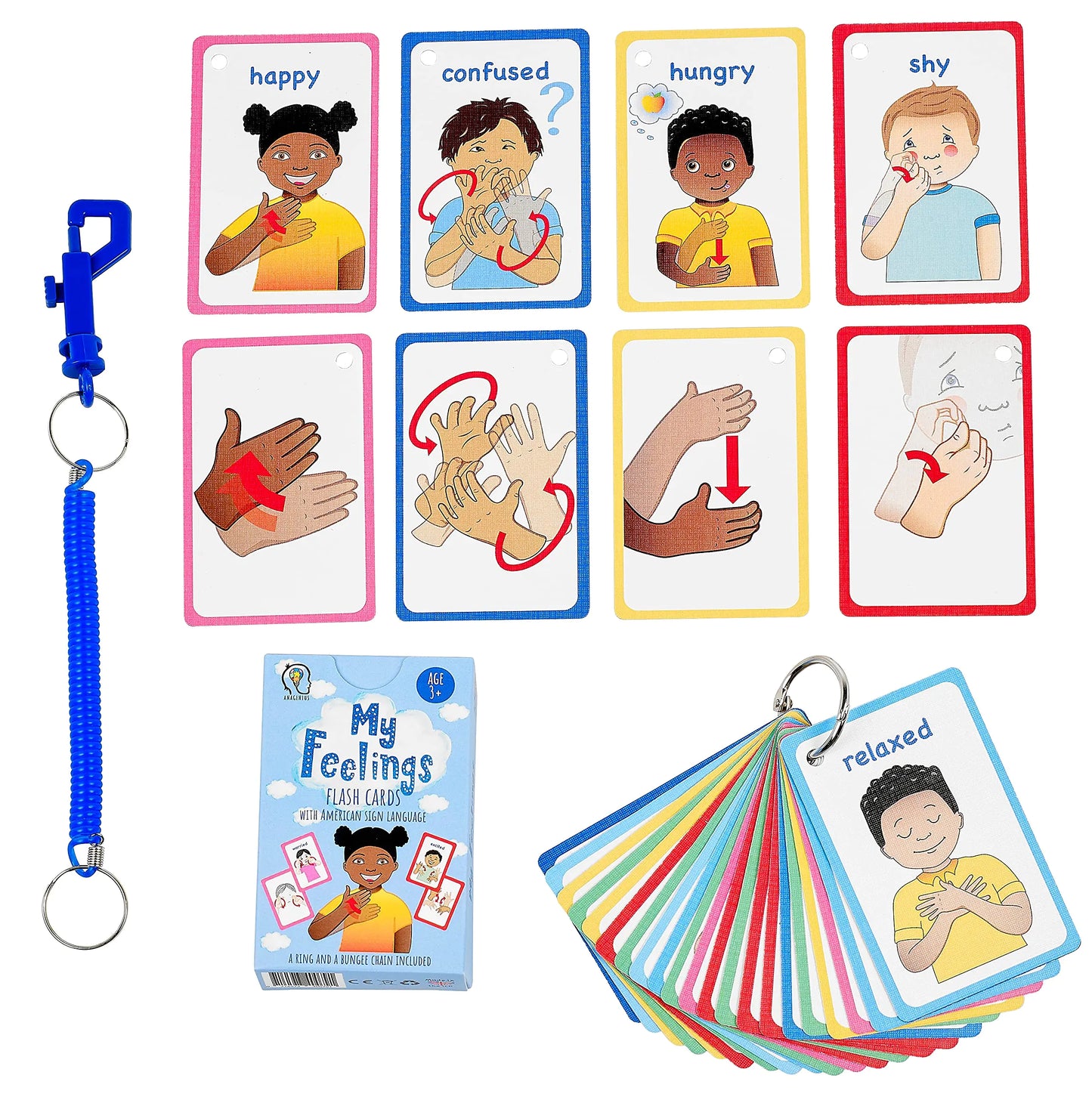 My Feelings and Emotions ASL Cards for Speech Delay Non-Verbal or Deaf Children. 27 Visual Aid Cards Developing Empathy and Social Skills Autism SEN