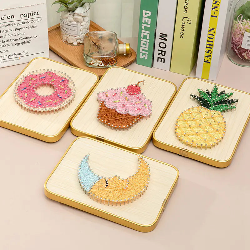 DIY String Art Kit with Frame and Accessories for All