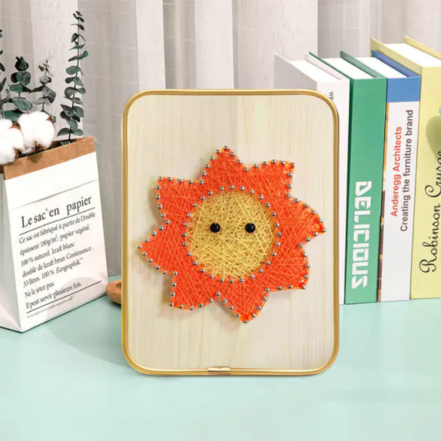 DIY String Art Kit with Frame and Accessories for All