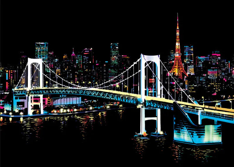 Urban II Adult Scratch Art Night Scene DIY Kit