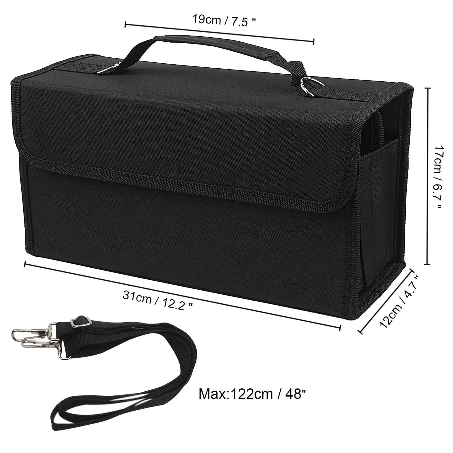 120-Color Marker Bag for Drawing and Art Supplies