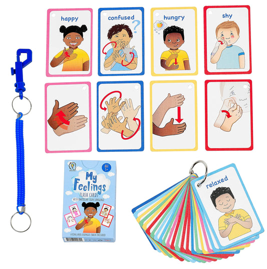 My Feelings and Emotions ASL Cards for Speech Delay Non-Verbal or Deaf Children. 27 Visual Aid Cards Developing Empathy and Social Skills Autism SEN