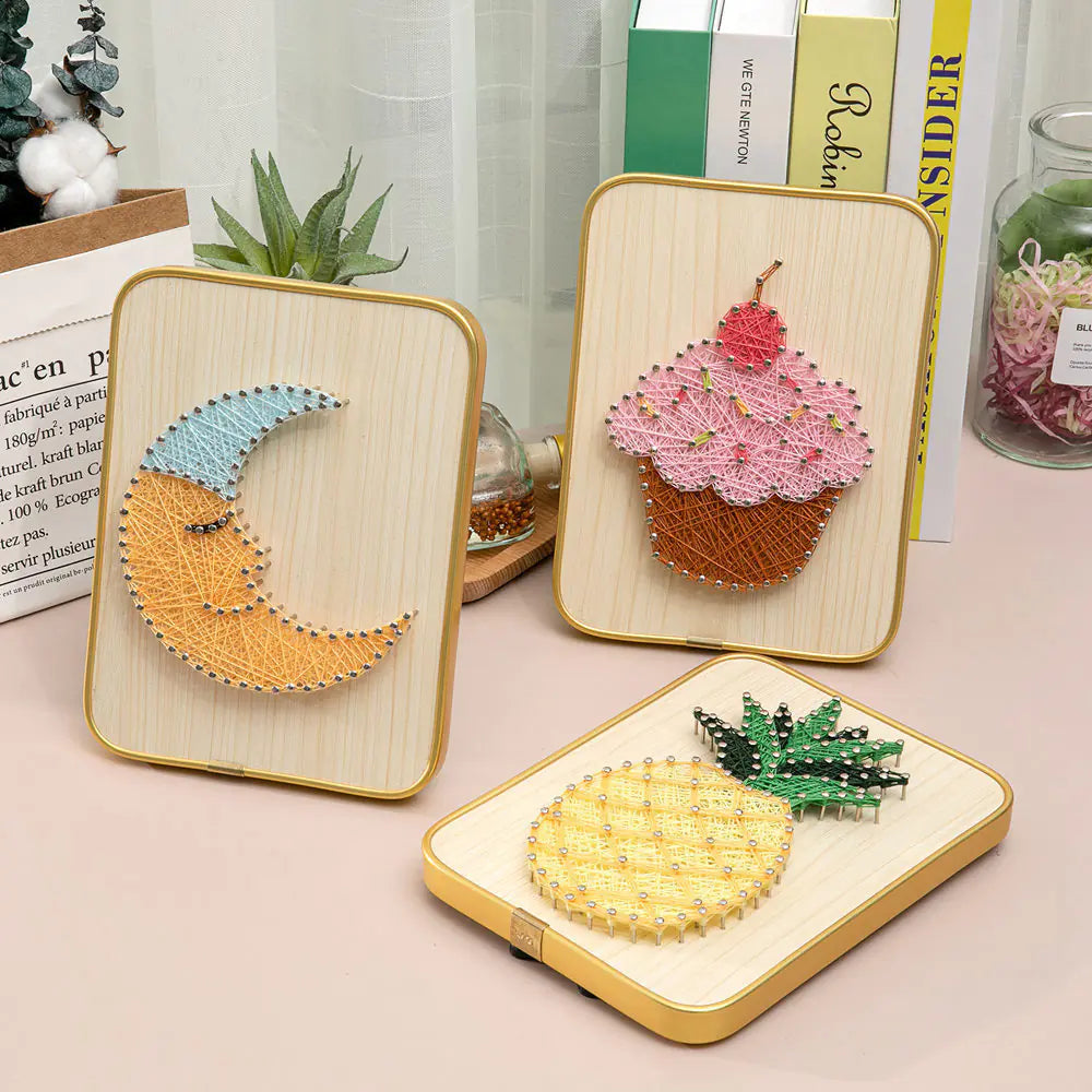 DIY String Art Kit with Frame and Accessories for All