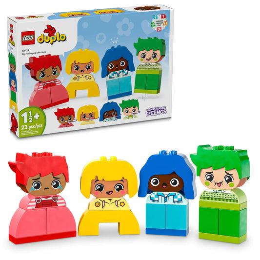 LEGO DUPLO My First Big Feelings & Emotions Interactive Toy Colored Building Bricks and 4 Characters Social and Emotional Play for Preschoolers 1 Year Old and Up 10415