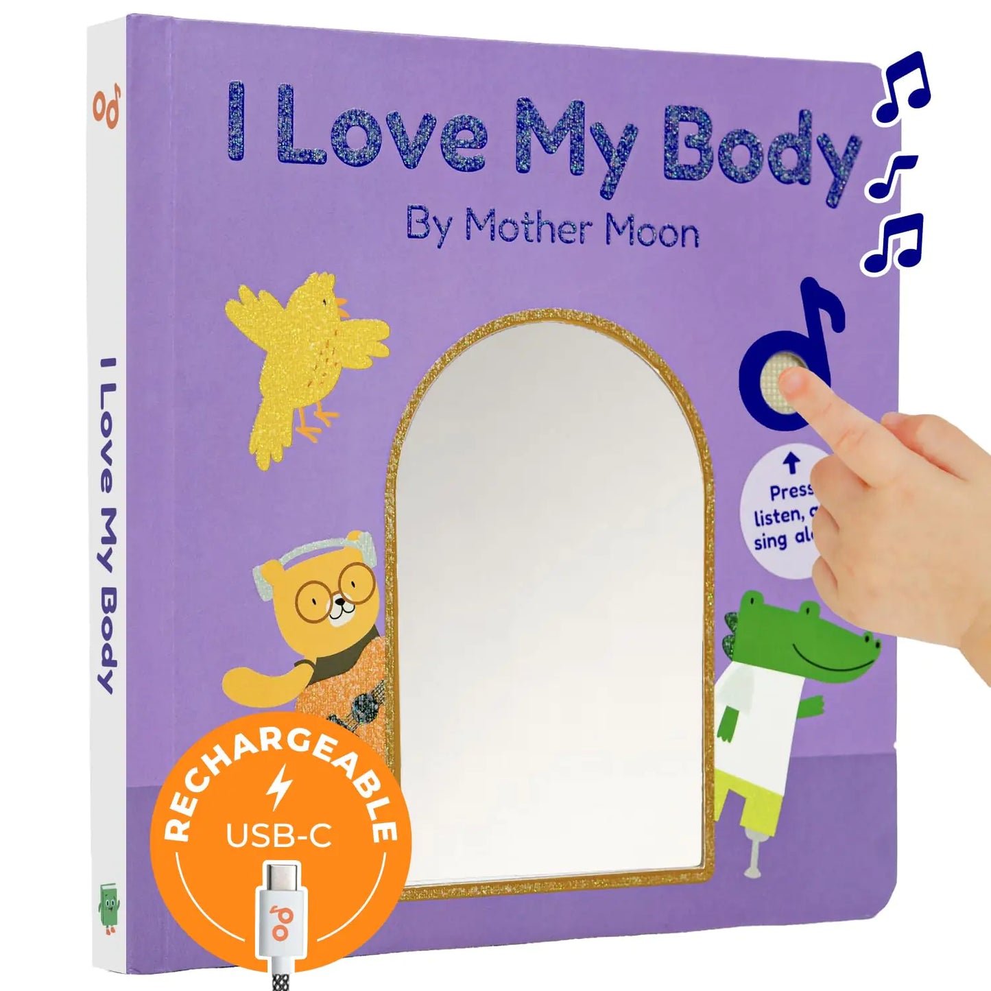 Calis Books I Love My Body Musical Book for Toddlers 1-3 by Mother Moon - Great Books for 1 Year Old and Books for 2 Year olds About Self-Love | Emotions Books for Toddlers 1-3