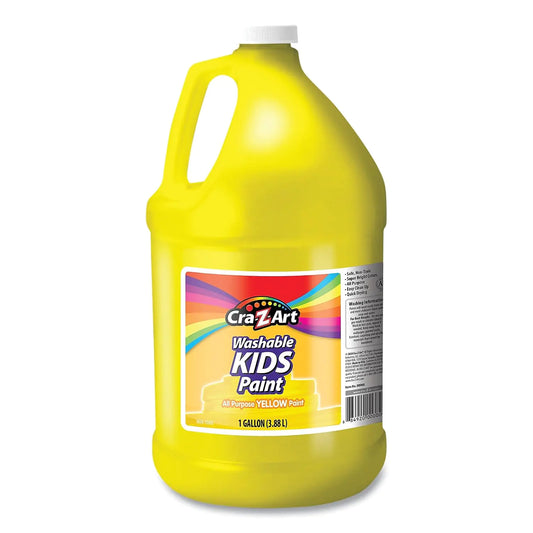 Cra-Z-Art Kids Washable Tempera Poster Paint Non-Toxic Art Supplies - Yellow - 1 Gallon
