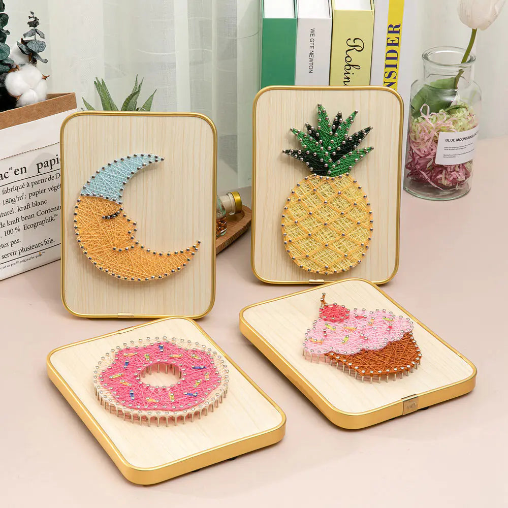 DIY String Art Kit with Frame and Accessories for All