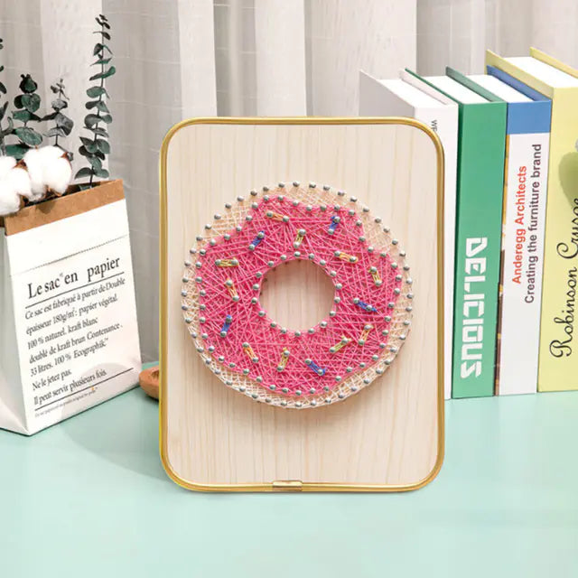 DIY String Art Kit with Frame and Accessories for All